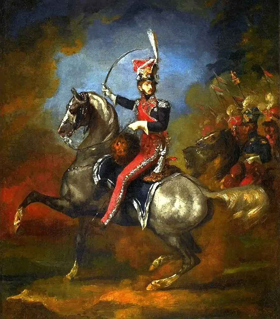 Ritratto equestre di Wincenty Krasiński. - Théodore Géricault
