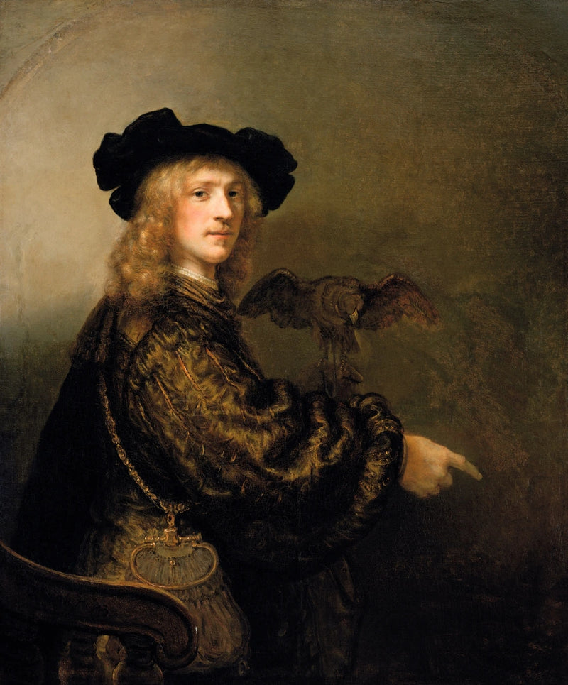 Ritratto di un uomo con un falcone - Rembrandt