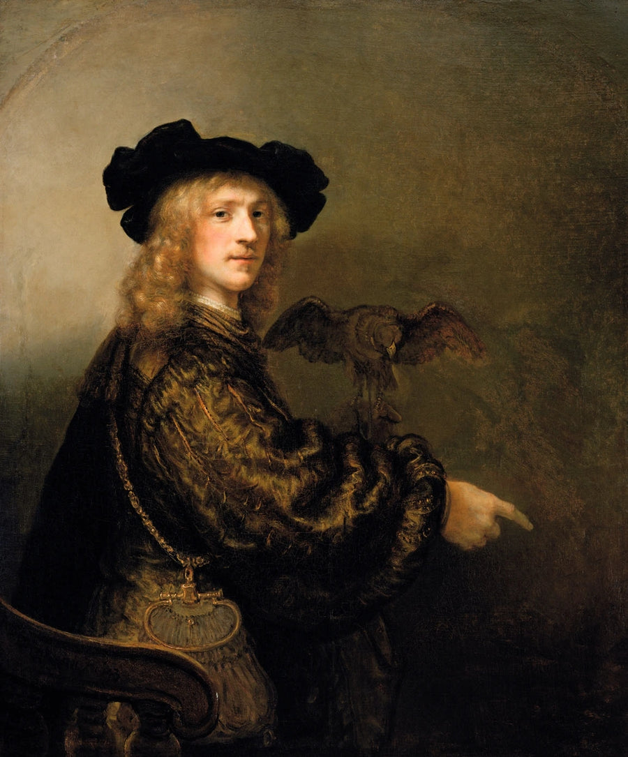 Ritratto di un uomo con un falcone - Rembrandt