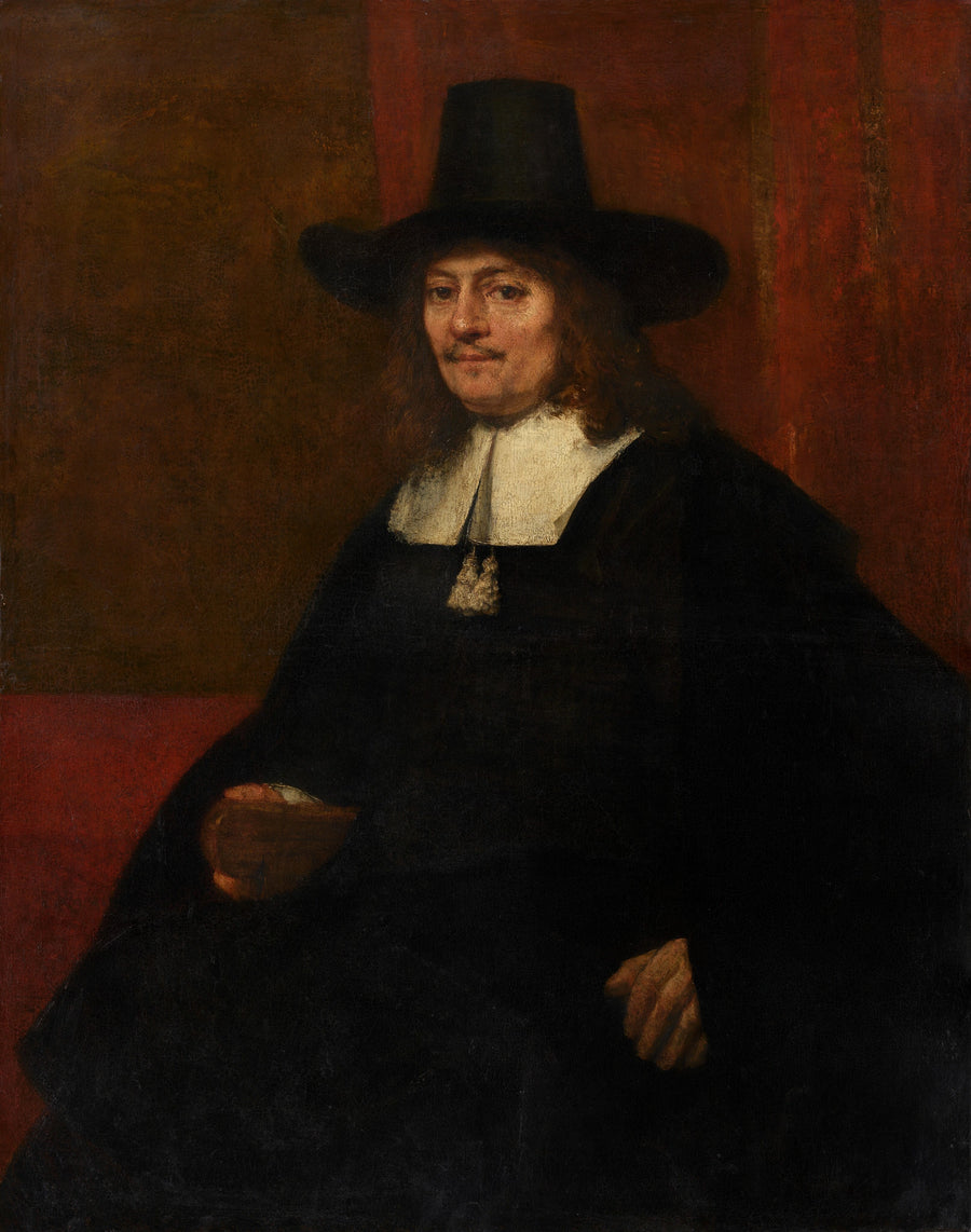 Ritratto di un uomo con un cappello a cilindro - Rembrandt