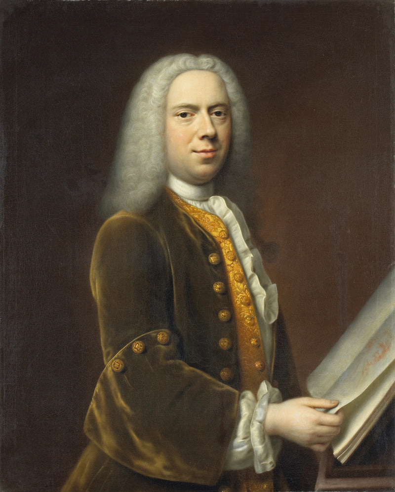 Portrait d'homme, probablement Cornelis Troost (1696-1750). Peintre - Balthasar Denner
