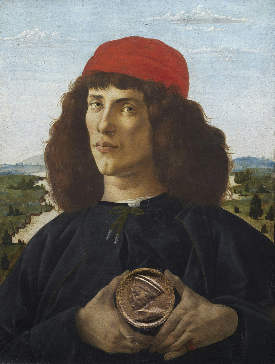 Ritratto di uomo con medaglia di Cosimo il Vecchio - Sandro Botticelli