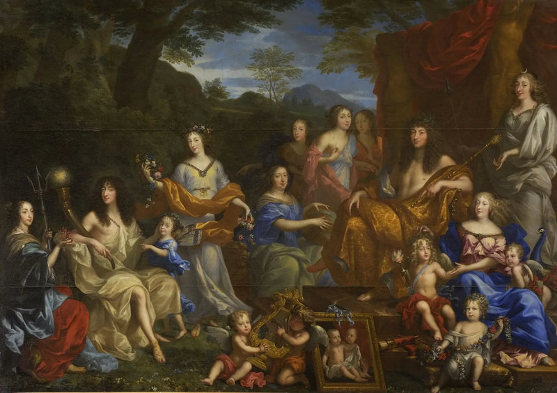 Ritratto mitologico della famiglia di Luigi XIV - Jean Nocret