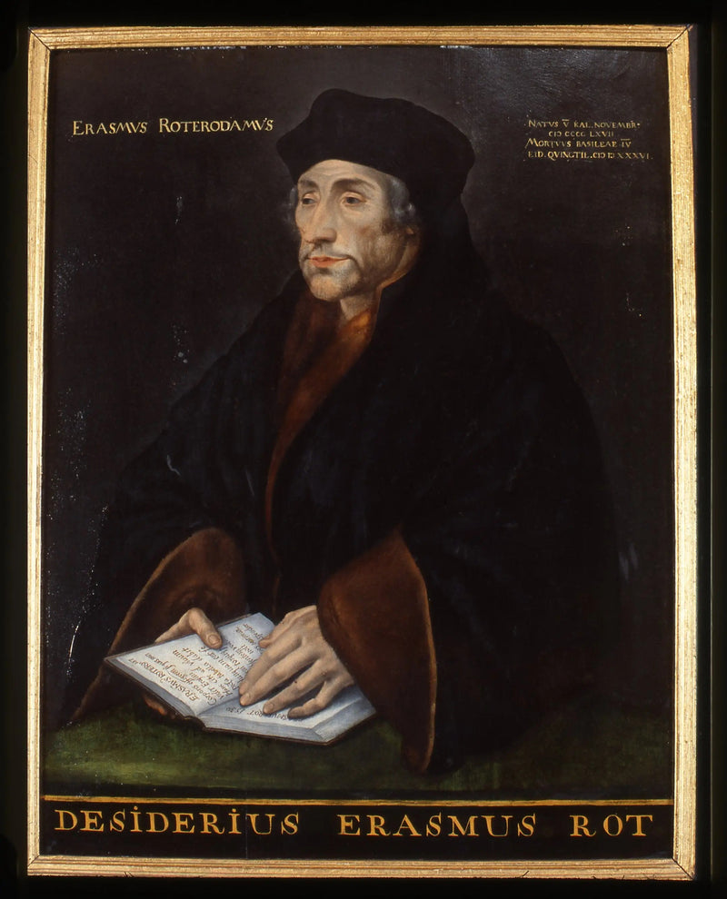 Ritratto di Desiderius Erasmus, umanista - Hans Holbein il Giovane