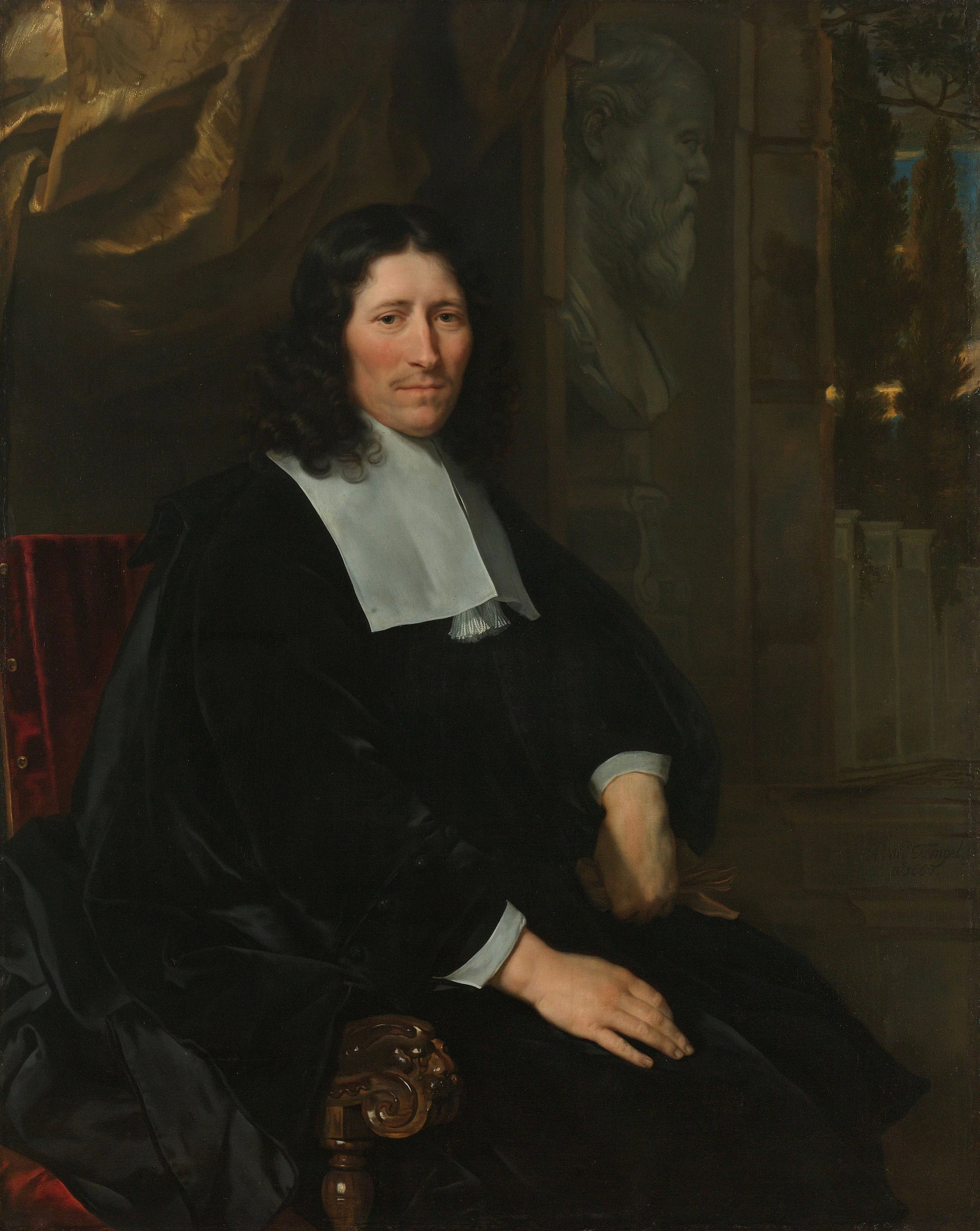 Portrait de Pieter de la Cour - Abraham van den Tempel