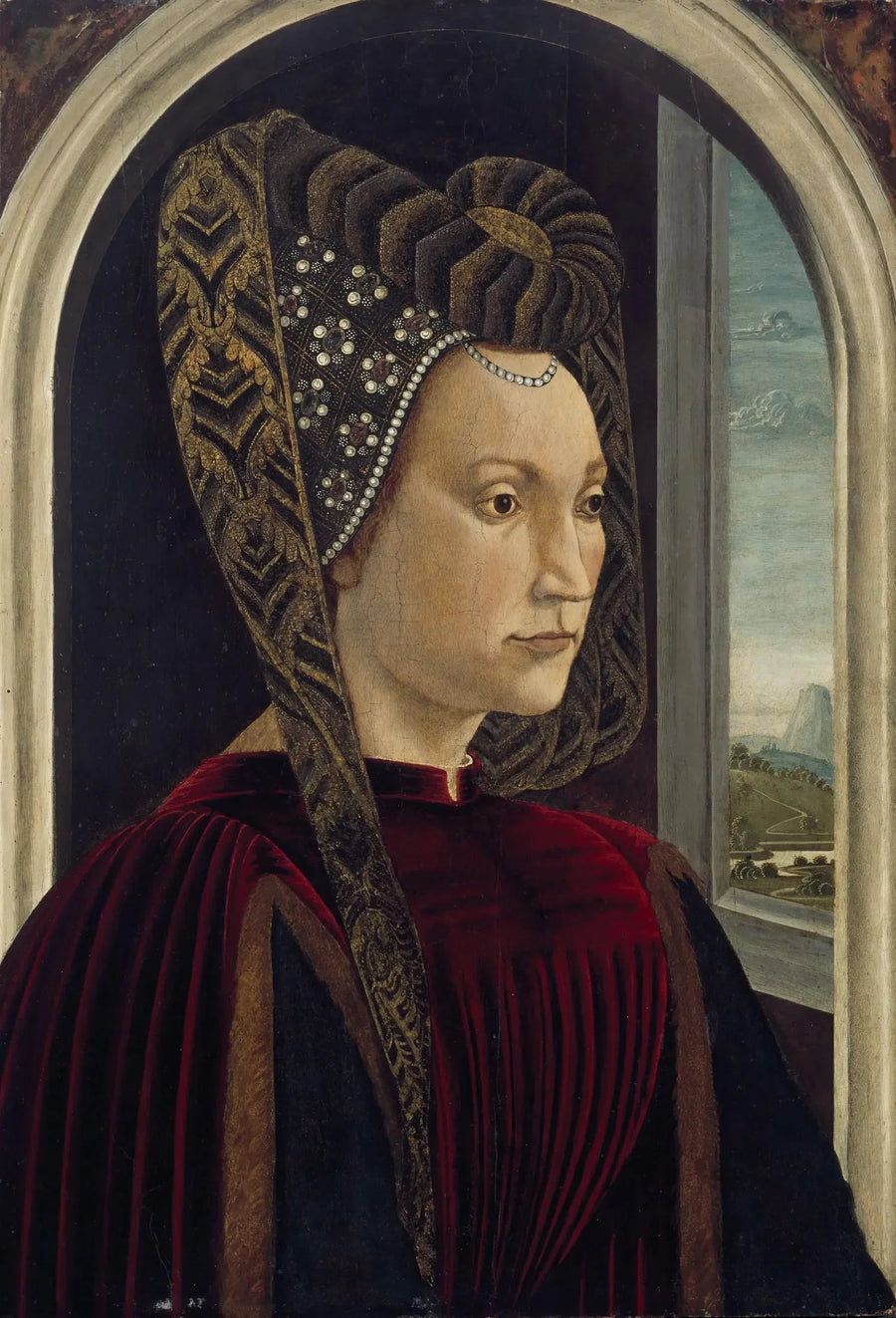 Ritratto presunto di Clarice Orsini, moglie di Lorenzo il Magnifico - Domenico Ghirlandaio