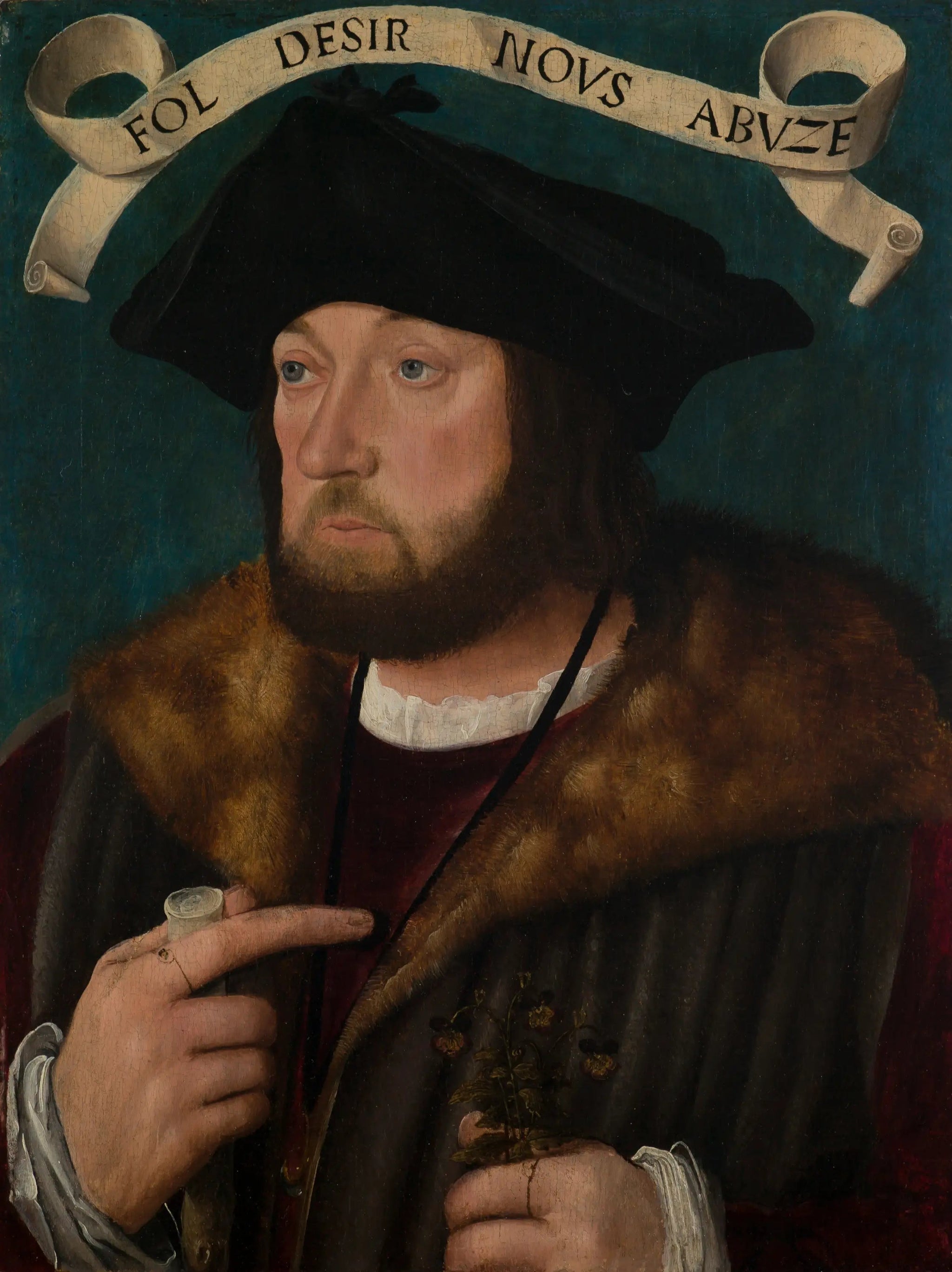 Portrait présumé de Guillaume Gouffier - Jean Clouet image 1 reproduction artisanale de tableau