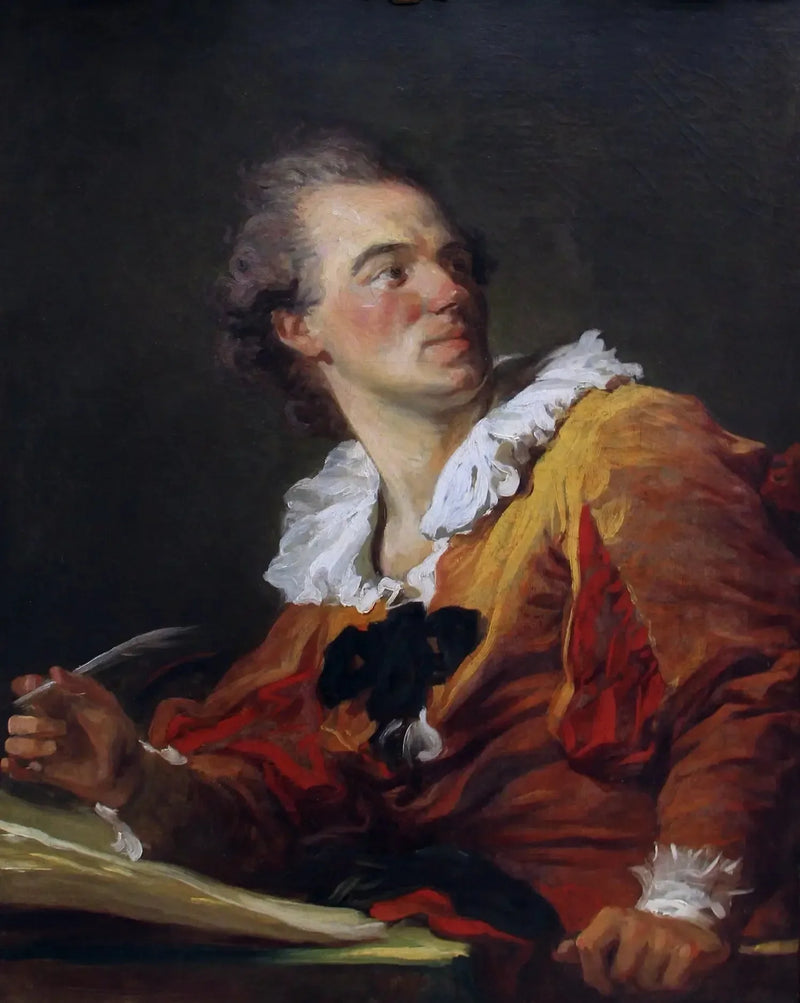 Ritratto presumibile di Luigi-Filippo Prault, detto un tempo: L'ispirazione - Jean-Honoré Fragonard