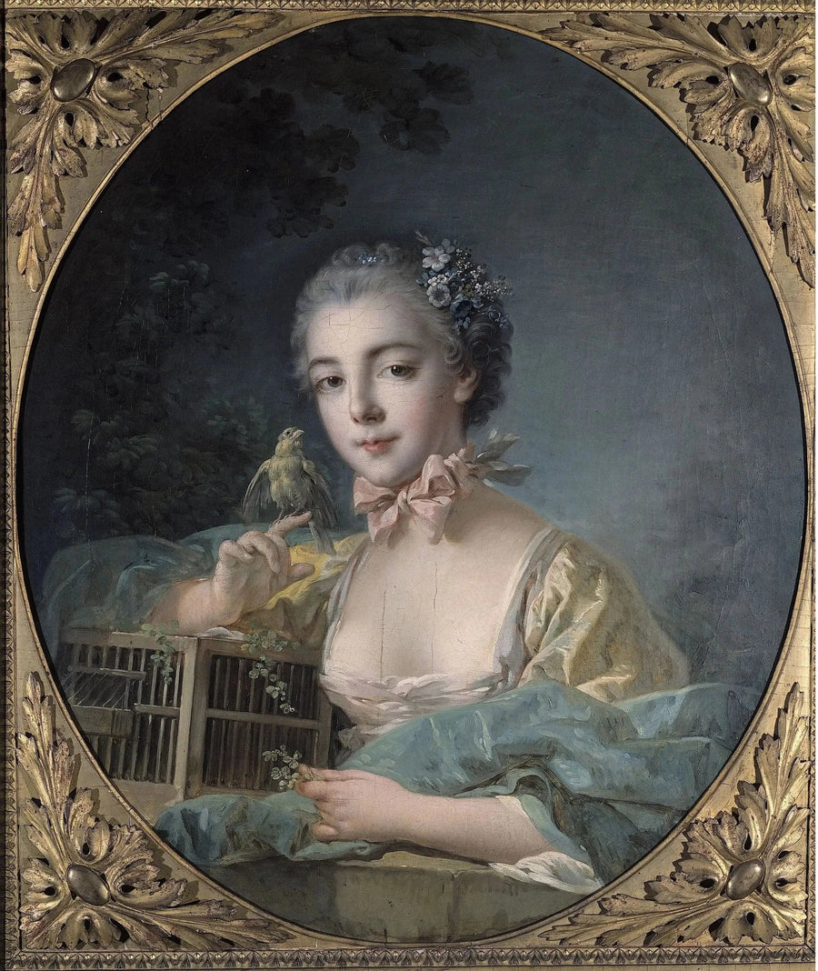 Ritratto presunto di Marie-Émilie Baudouin, figlia del pittore - François Boucher