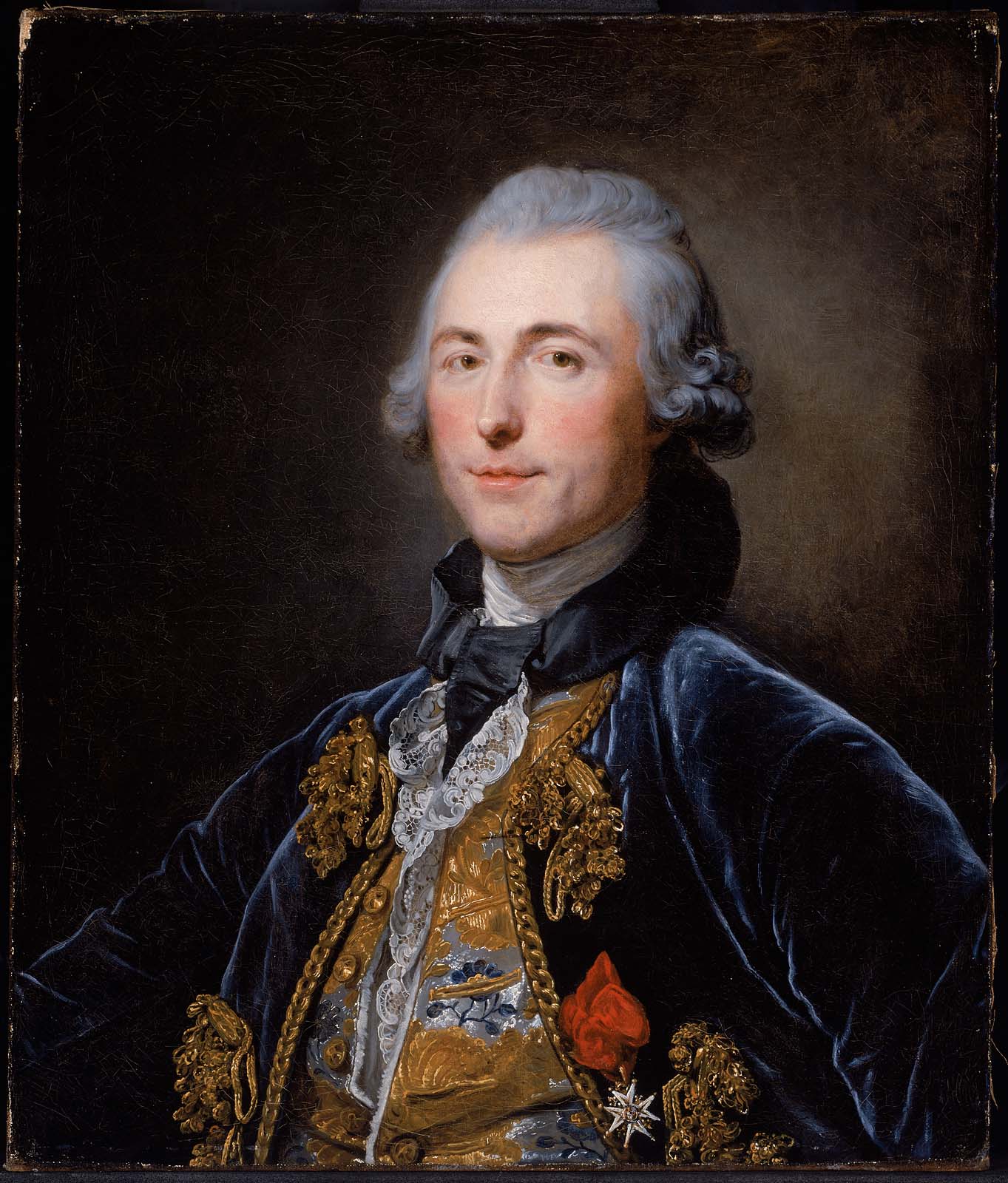 Portrait présupposé du Chevalier de Damery - Jean-Baptiste Greuze image 1 reproduction de peinture à l’huile