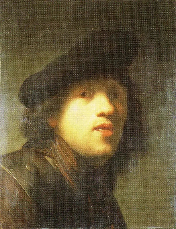 Autoritratto con una fragola e un berretto - Rembrandt