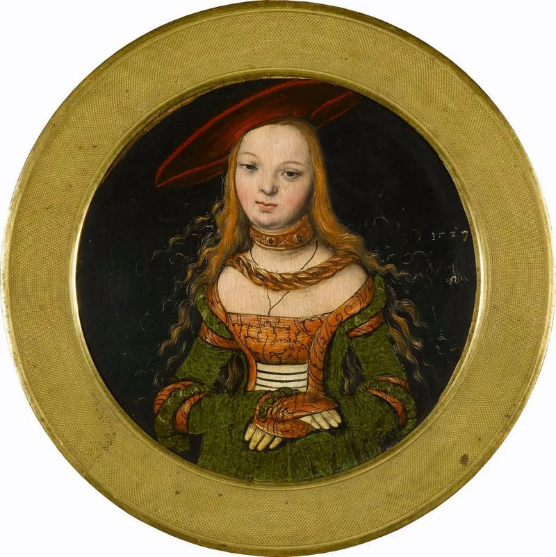 Ritratto rotondo di una giovane donna - Lucas Cranach il Vecchio