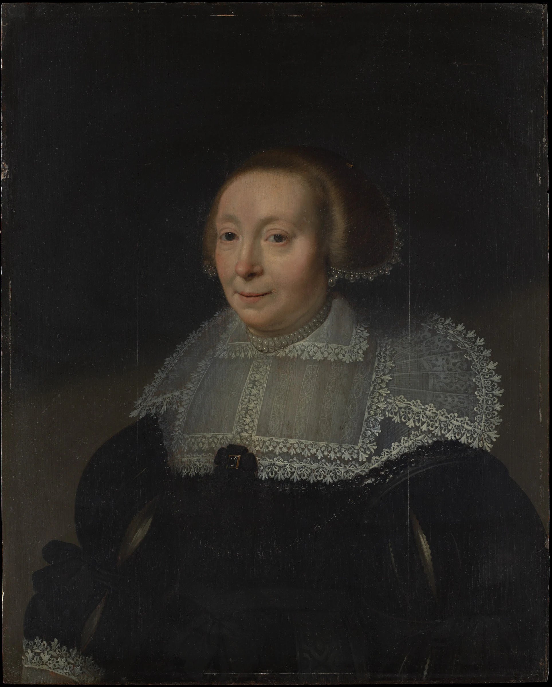 Portrait of a Woman with a Lace Collar - Michiel Jansz. van Mierevelt