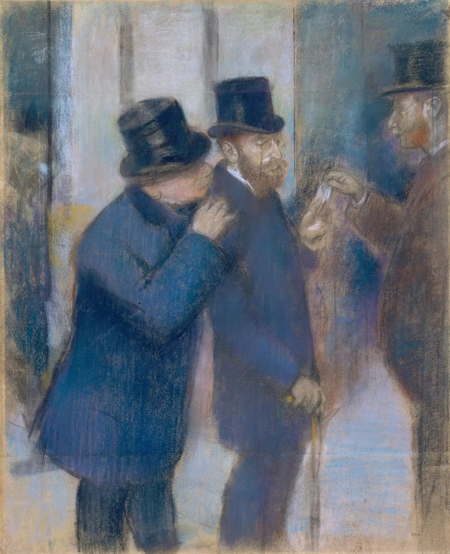 Ritratti alla Borsa - Edgar Degas