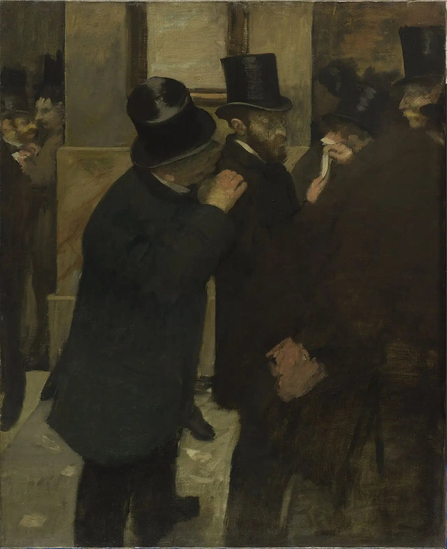 Ritratti alla Borsa - Edgar Degas
