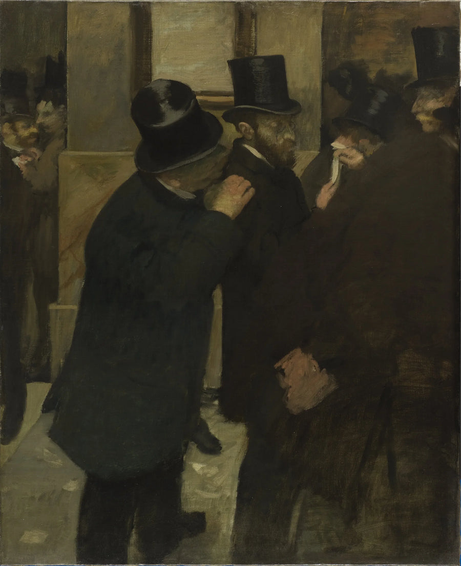 Ritratti alla Borsa - Edgar Degas