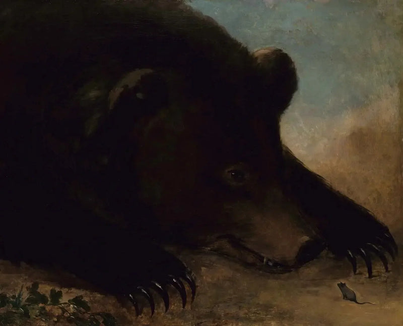 Ritratti di un orso grizzly e di un topo, a grandezza naturale - George Catlin