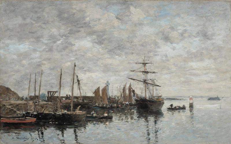 Portrieux, il porto - Eugène Boudin