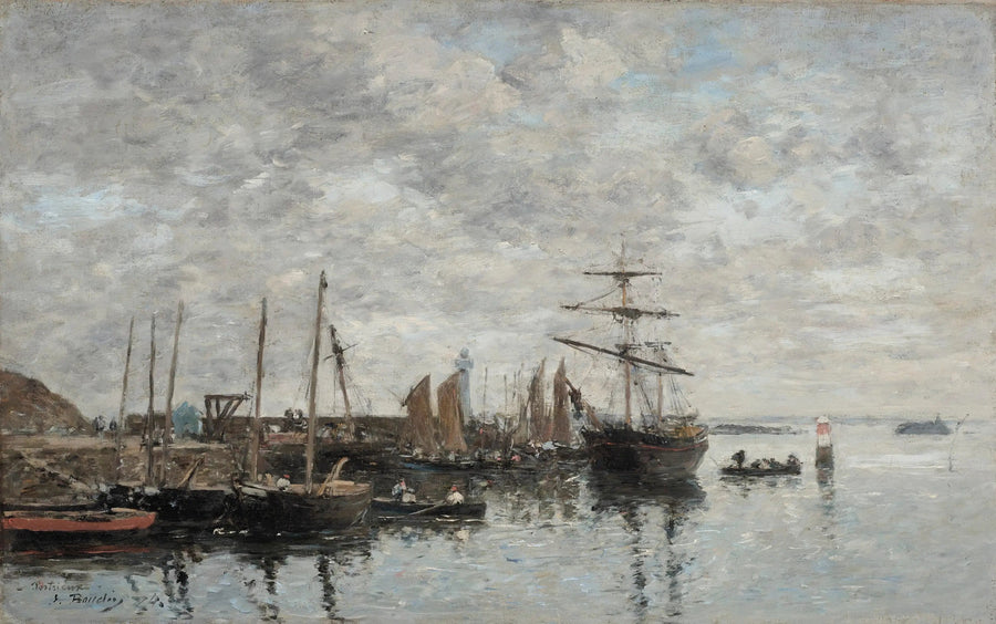 Portrieux, il porto - Eugène Boudin