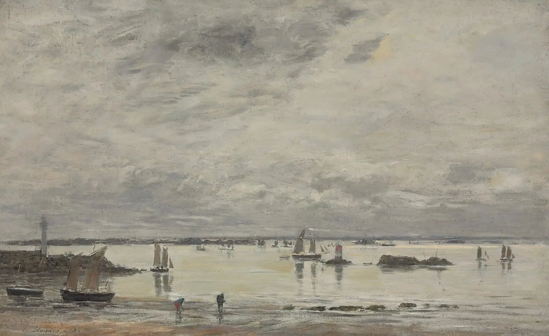 Portrieux, il porto a bassa marea - Eugène Boudin