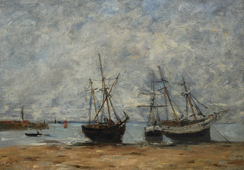Portrieux, il porto a bassa marea - Eugène Boudin