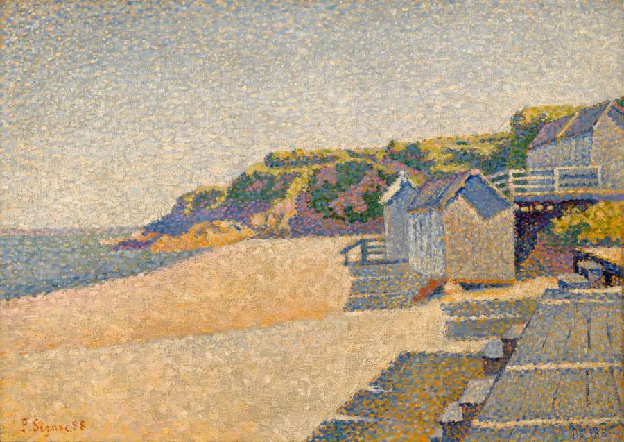 Portrieux, Le Cabine da Bagno, Opus 185 (Spiaggia della Contessa) - Paul Signac