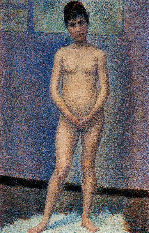 Posatrice di fronte - Georges Seurat