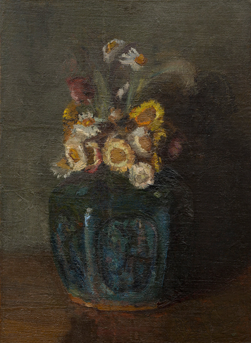 Vaso di zenzero riempito di crisantemi - Vincent van Gogh