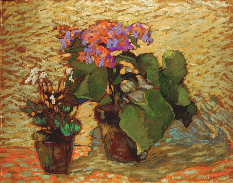 Vasi di gerani - Robert Antoine Pinchon