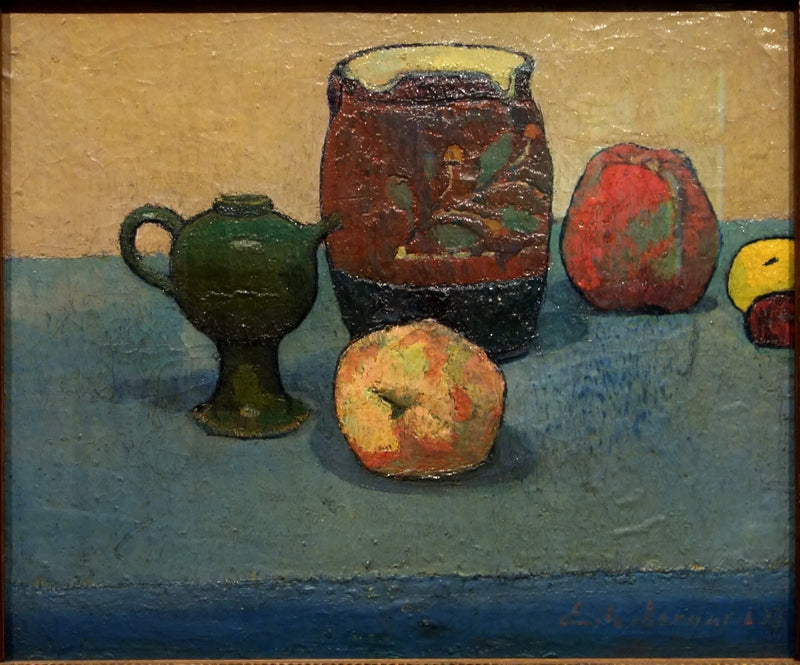 Barattoli di terracotta e mele - Émile Bernard