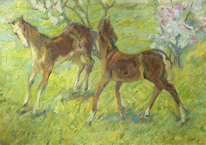 Puledri saltatori - Franz Marc
