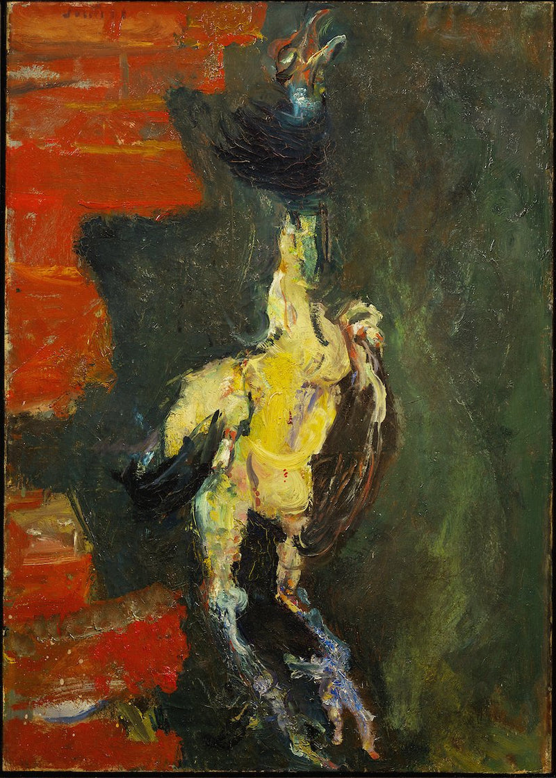 Pollo appeso davanti a un muro di mattoni - Chaim Soutine