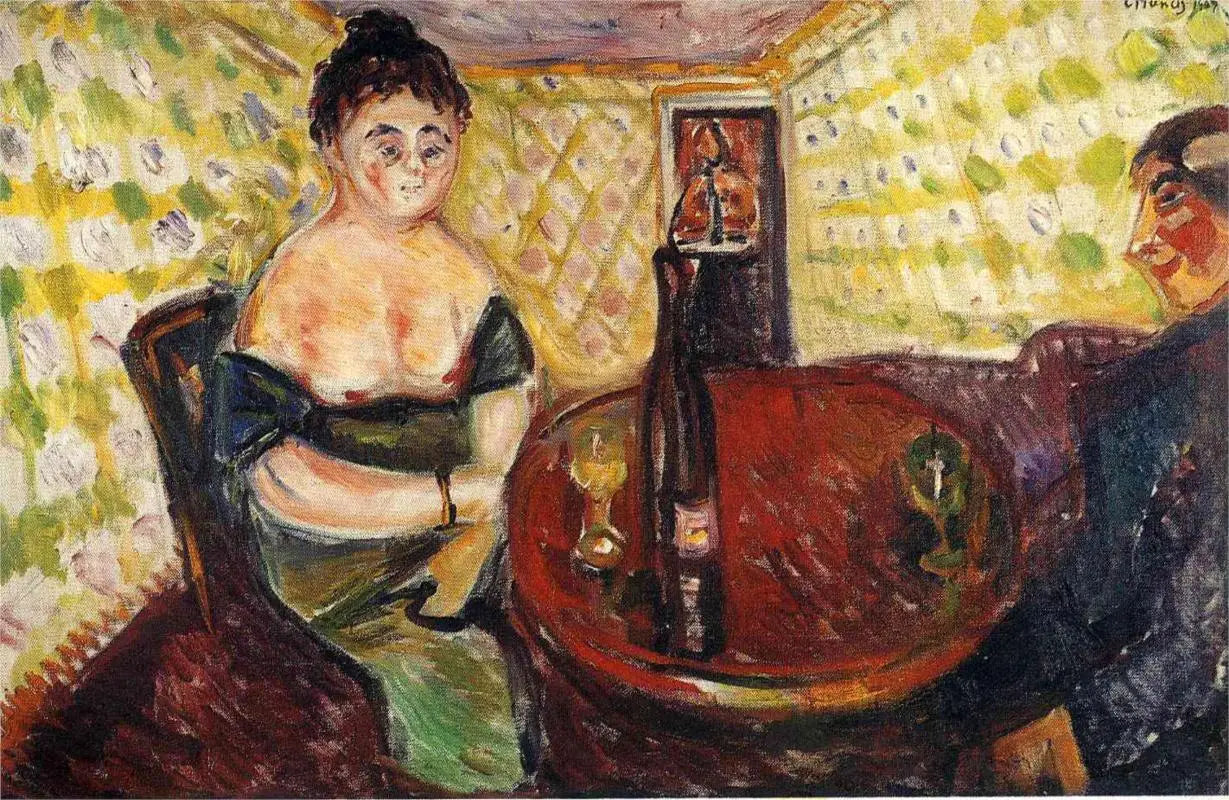 Pour les filles sucrées - Edvard Munch image 1 copie peinte à la main à l’huile