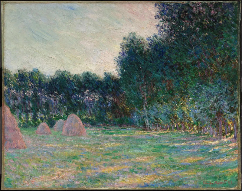 Prateria con covoni vicino a Giverny - Claude Monet