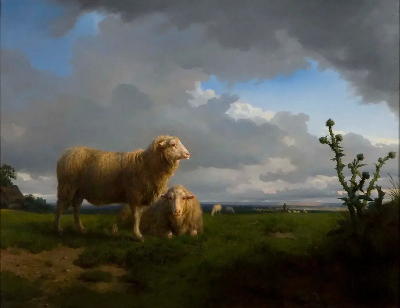 Prairie e pecore - Rosa Bonheur