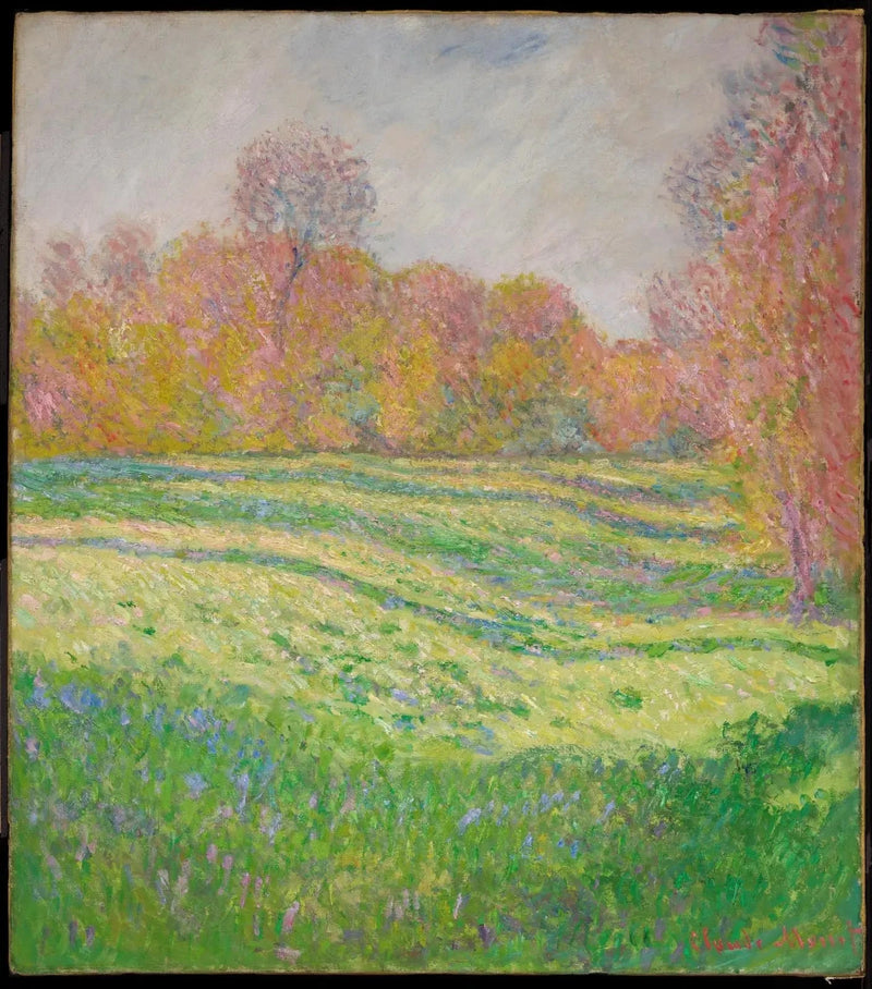 Prateria a Giverny, effetto autunno W1083 - Claude Monet