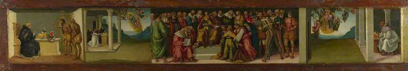 Prédelle : Esther e la vita di san Gerolamo