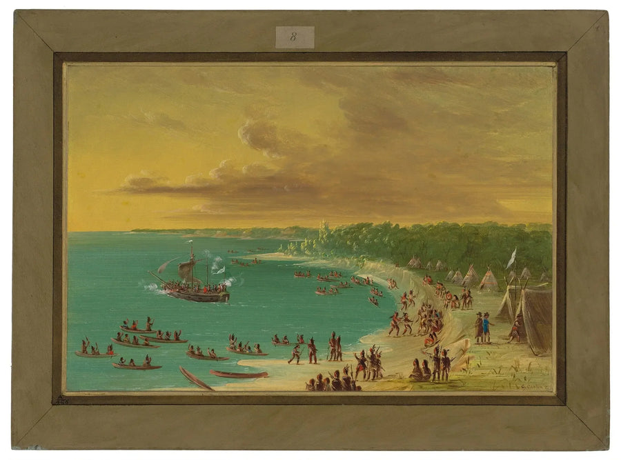 Prima traversata del Griffin sul lago Erie. 7 agosto 1679 - George Catlin