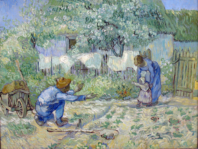 Primi passi, da Millet - Vincent van Gogh