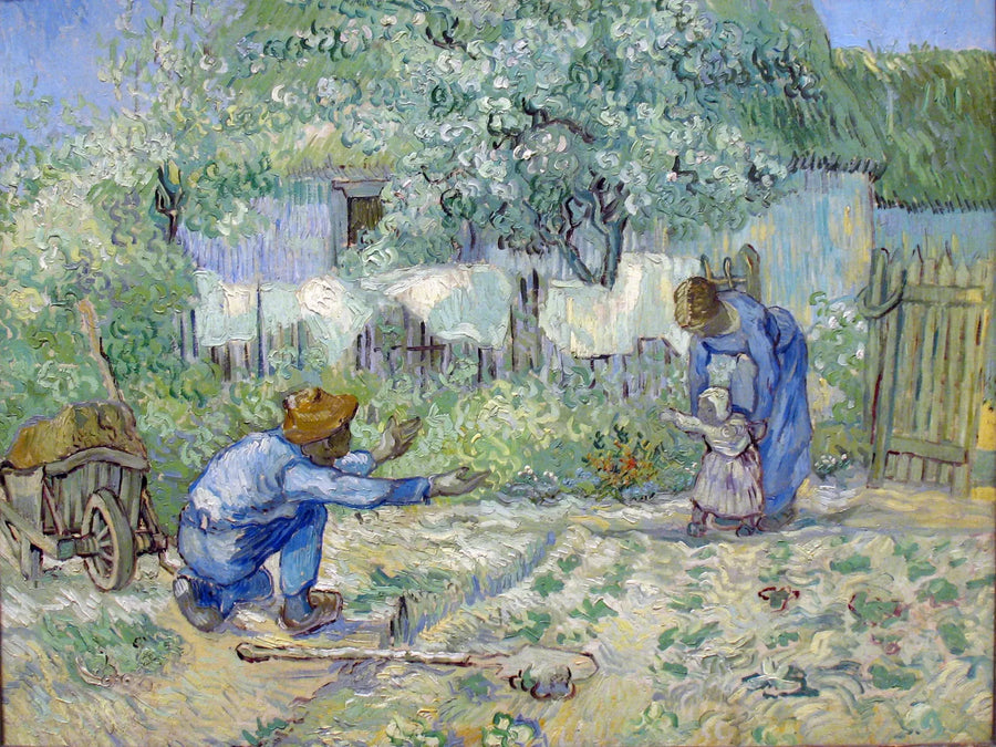 Primi passi, da Millet - Vincent van Gogh