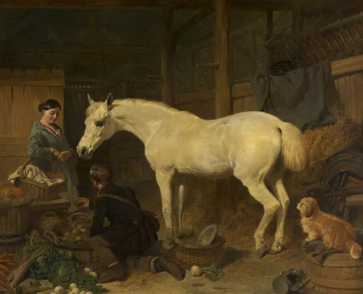 Préparation au marché - John Frederick Herring, Sr. image 1 tableau peint à l’huile sur toile