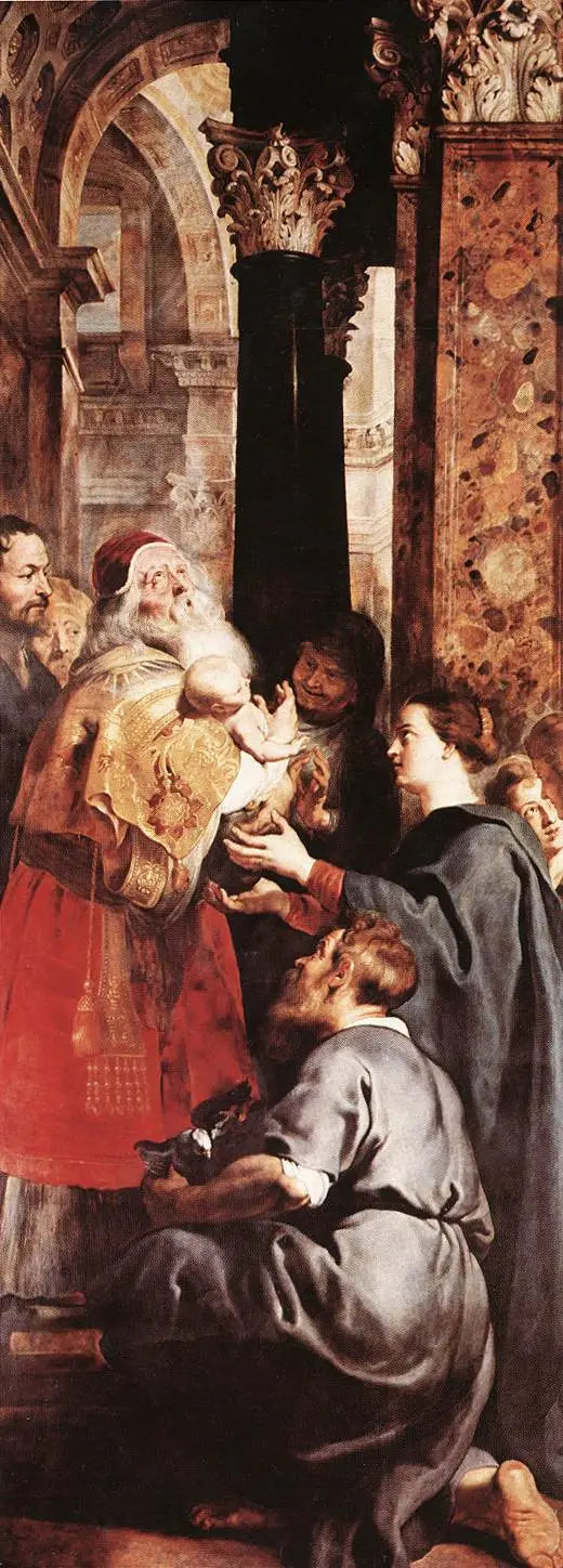 Presentazione al Tempio (pannello destro del trittico) - Peter Paul Rubens