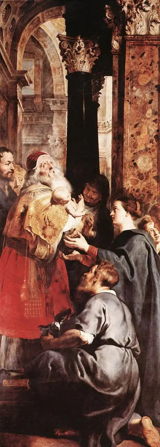 Presentazione al Tempio (pannello destro del trittico) - Peter Paul Rubens