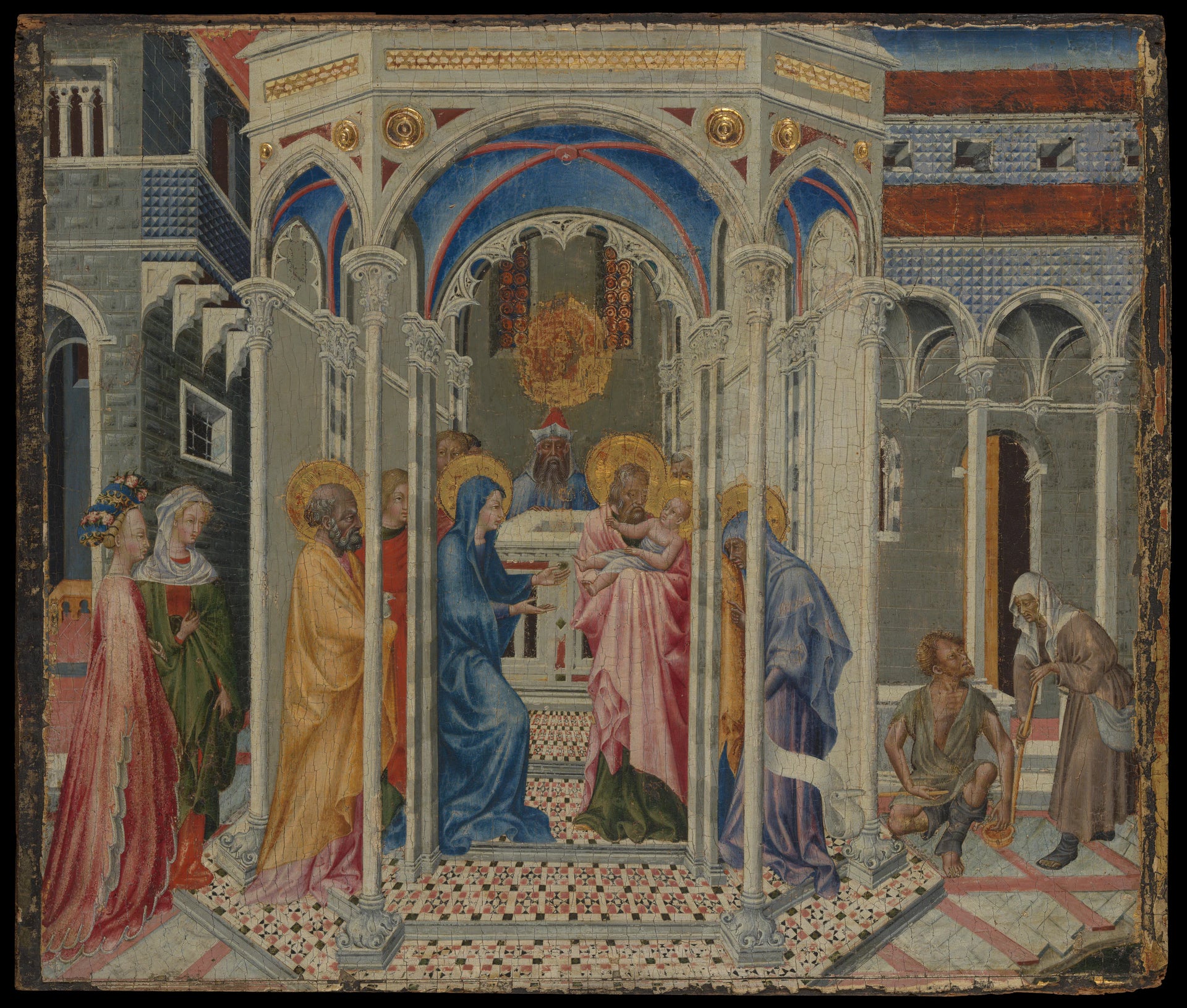 La Présentation de Jésus au Temple - Giovanni di Paolo (Giovanni di Paolo di Grazia)