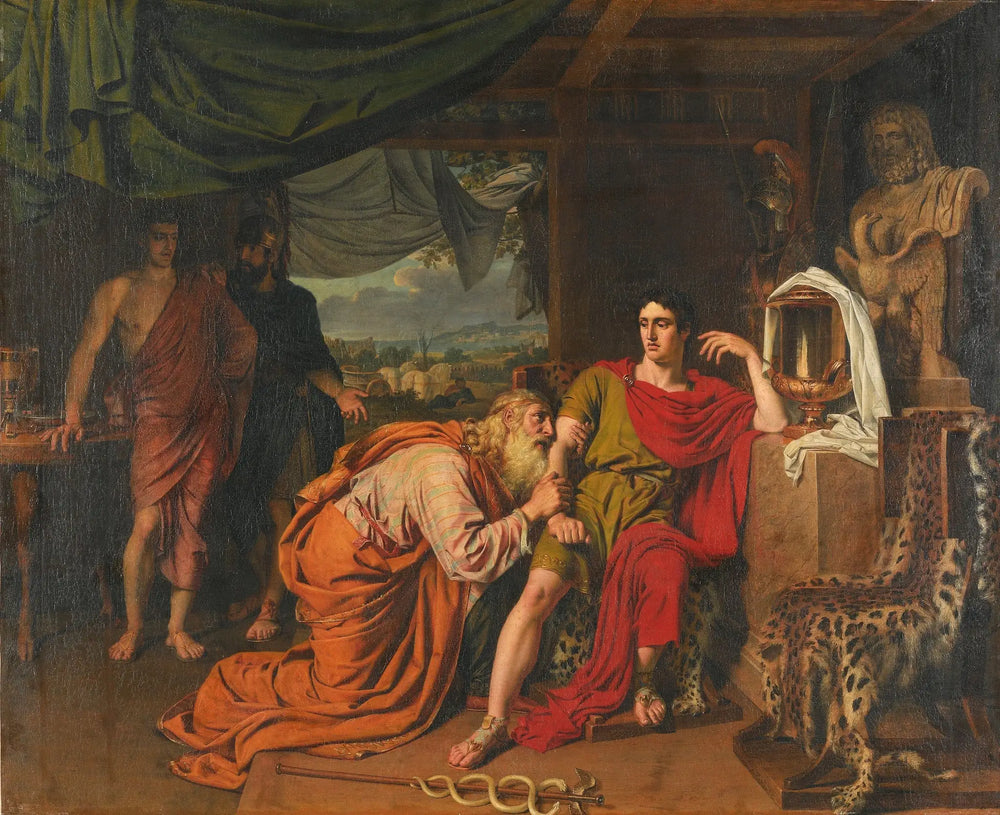 Priam demande à Achille de lui rendre le corps d’Hector - Alexandre Ivanov - Alpha Reproduction
