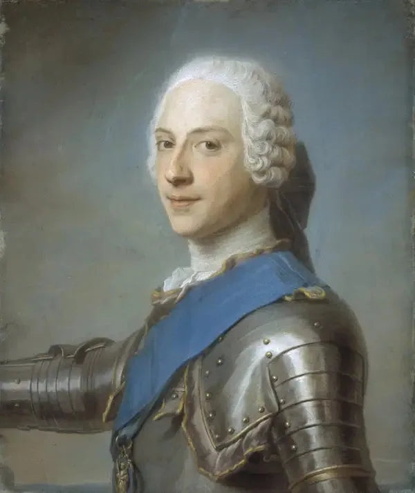 Prince Henri Benoît Clément Stuart, 1725 - 1807. Cardinal York - Maurice-Quentin de La Tour image 1 reproduction de peinture à l’huile