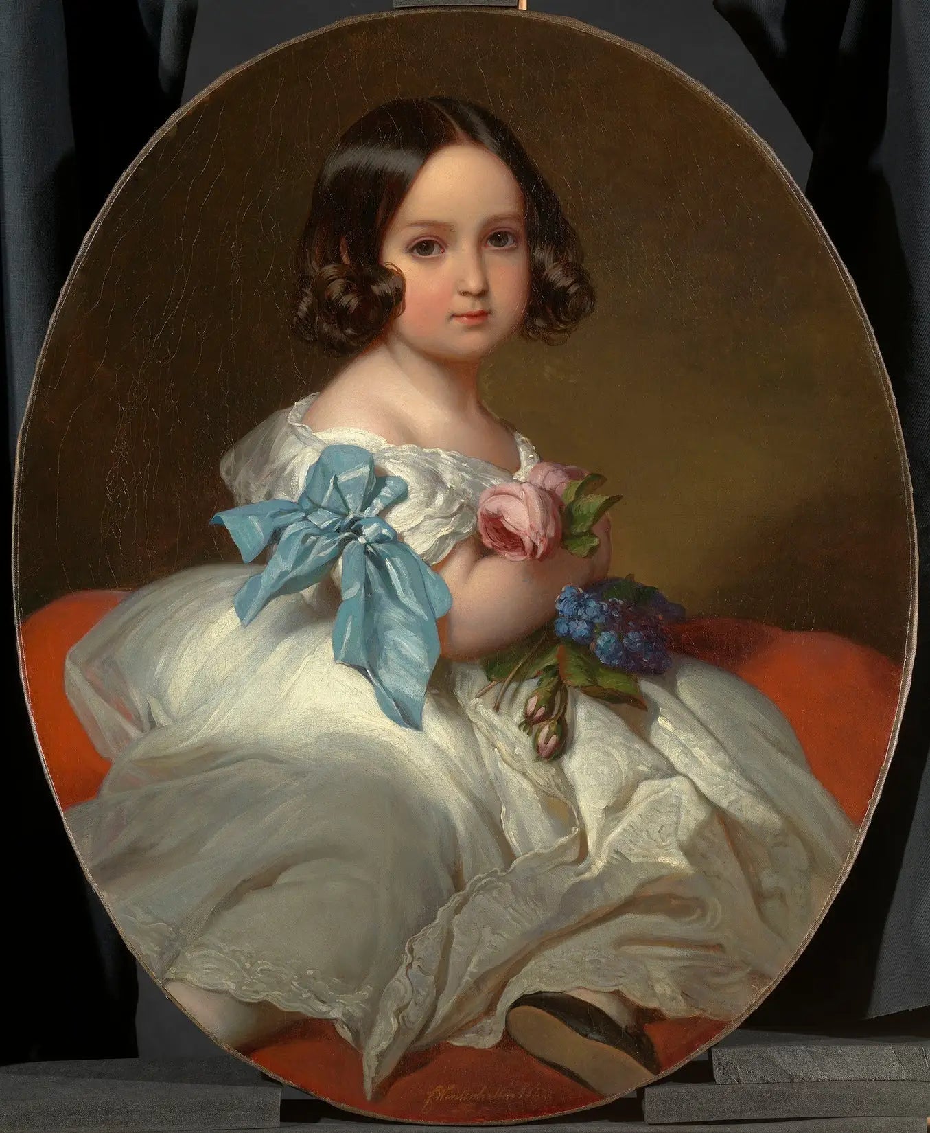 Princesse Charlotte de Belgique (1840-1927) - Franz Xaver Winterhalter image 1 copie de tableau peinte à la main