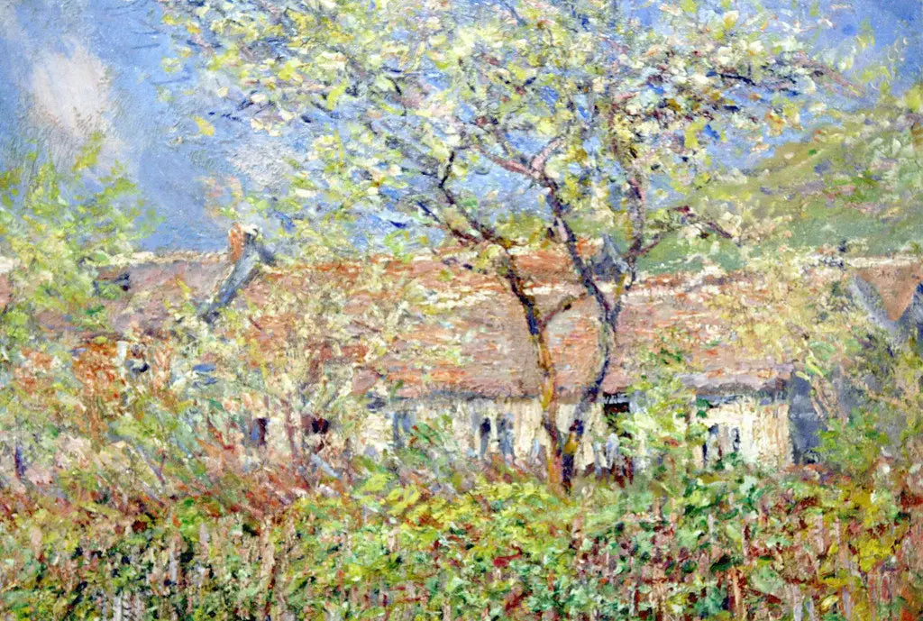 Reproduction du tableau « Printemps à Giverny - Claude Monet » par Alpha Reproduction en peinture à l’huile