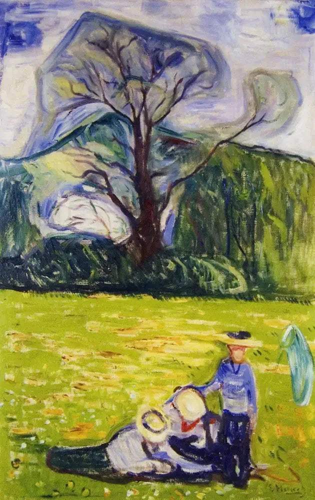 Primavera nel giardino del Dr. Linde - Edvard Munch