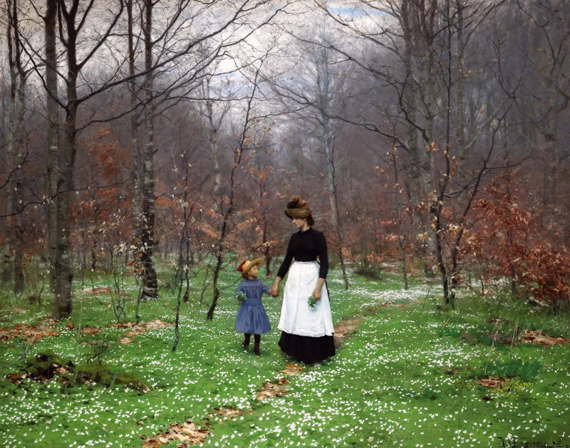 Printemps; le prime anemoni - H. A. Brendekilde
